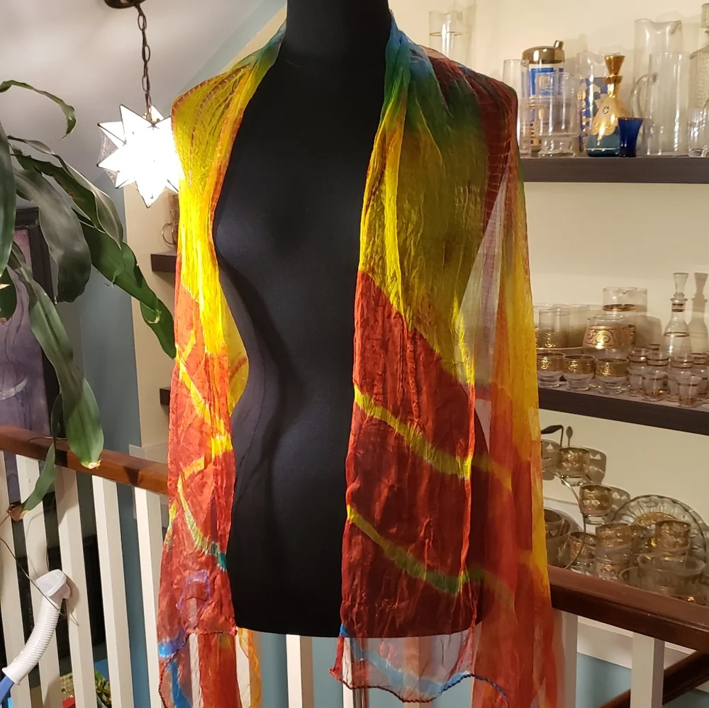 Large Colorful Sheer BohoScarf